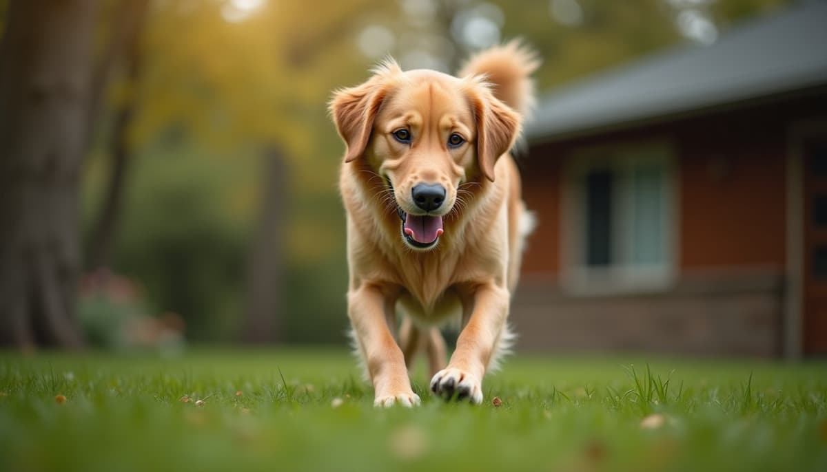 A dog on a walk — Dog Stem Cell Therapy Cost in Joliet, IL