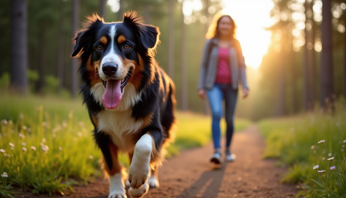A dog on a walk — Dog Stem Cell Therapy Cost in Lafayette, LA