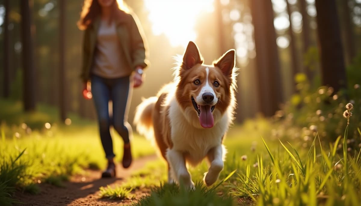 A dog on a walk — Dog Stem Cell Therapy Cost in Lancaster, PA