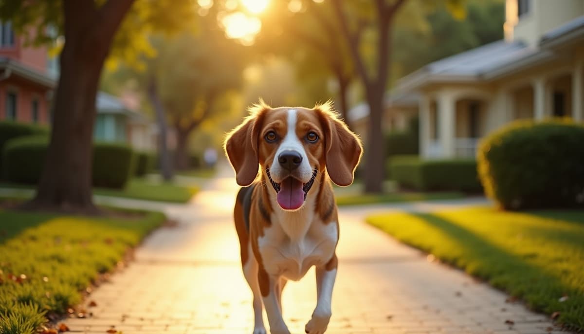A dog on a walk — Dog Stem Cell Therapy Cost in Miami, FL
