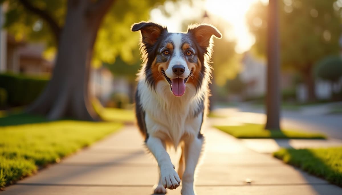 A dog on a walk — Dog Stem Cell Therapy Cost in North Las Vegas, NV (2026)