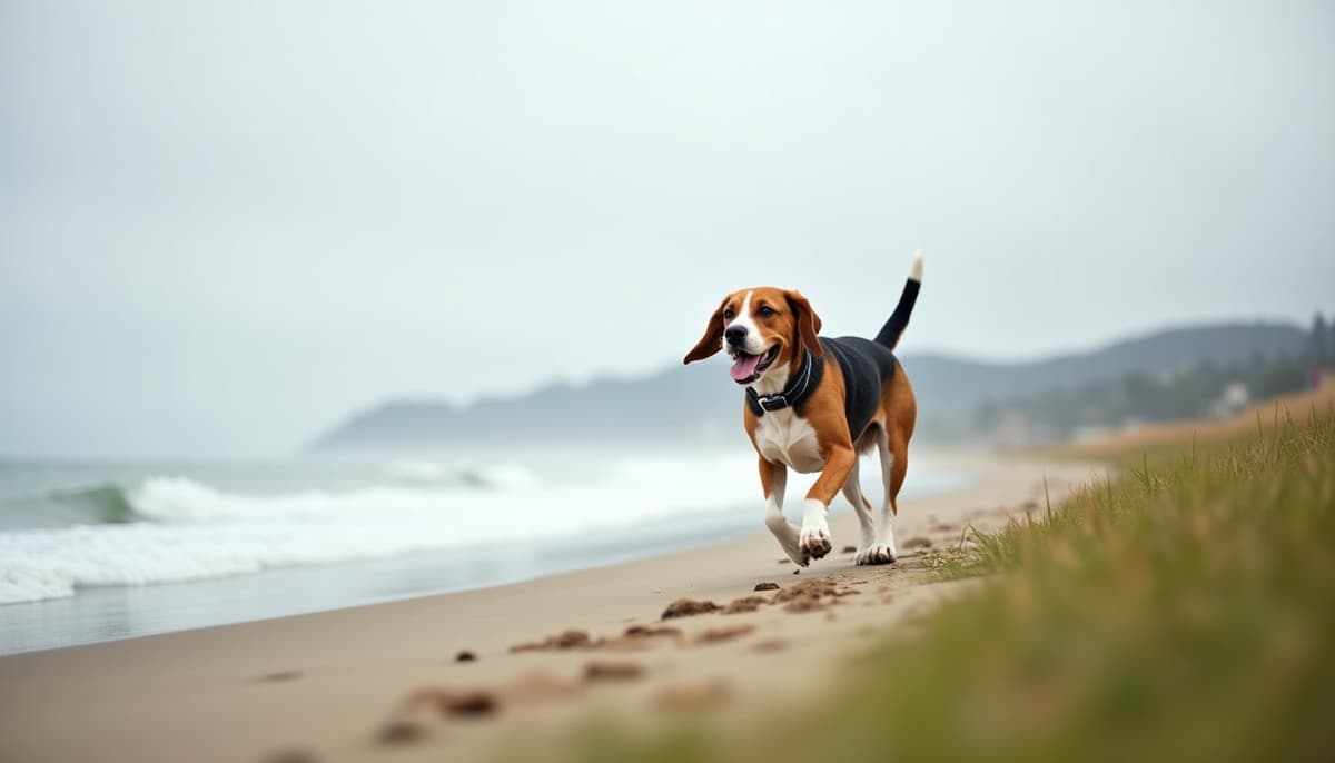 A dog on a walk — Dog Stem Cell Therapy Cost in Oceanside, CA (2026)
