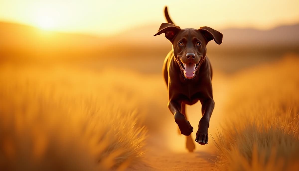 A dog on a walk — Dog Stem Cell Therapy Cost in Palmdale, CA