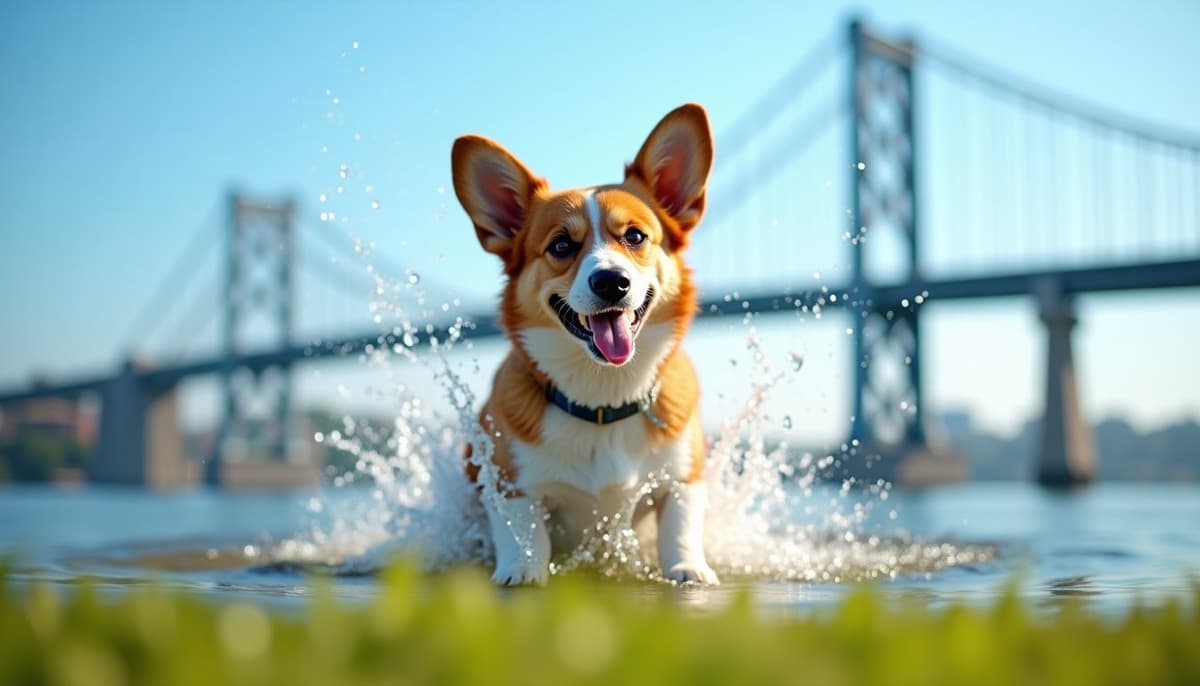 A dog on a walk — Dog Stem Cell Therapy Cost in Pittsburgh, PA