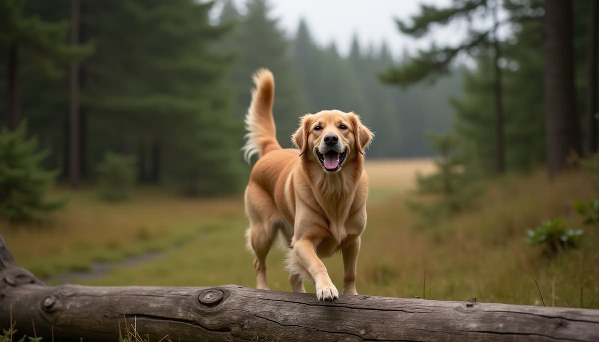 A dog on a walk — Dog Stem Cell Therapy Cost in Portland, OR