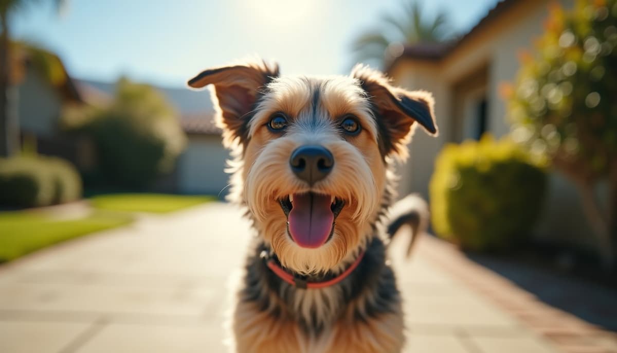 A dog on a walk — Dog Stem Cell Therapy Cost in Rancho Cucamonga, CA