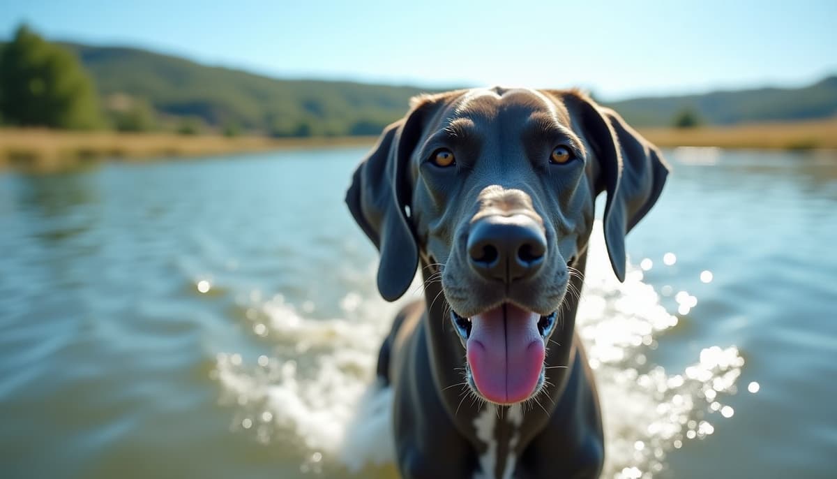 A dog on a walk — Dog Stem Cell Therapy Cost in Riverside, CA