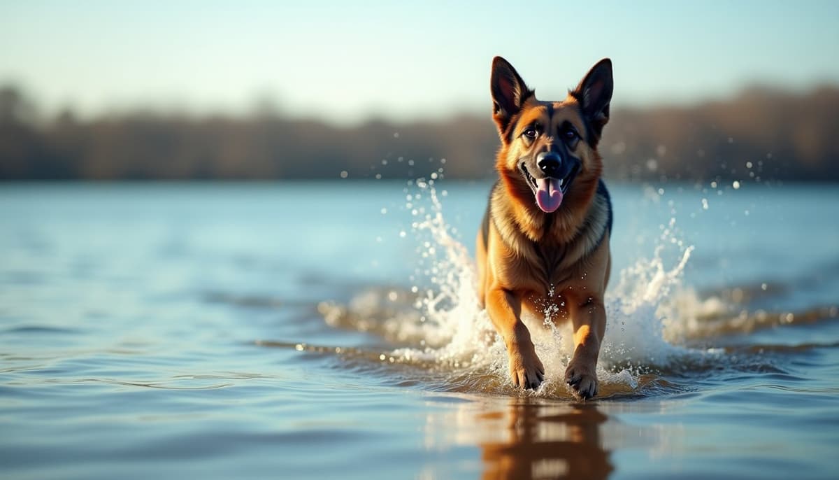A dog on a walk — Dog Stem Cell Therapy Cost in Rockford IL