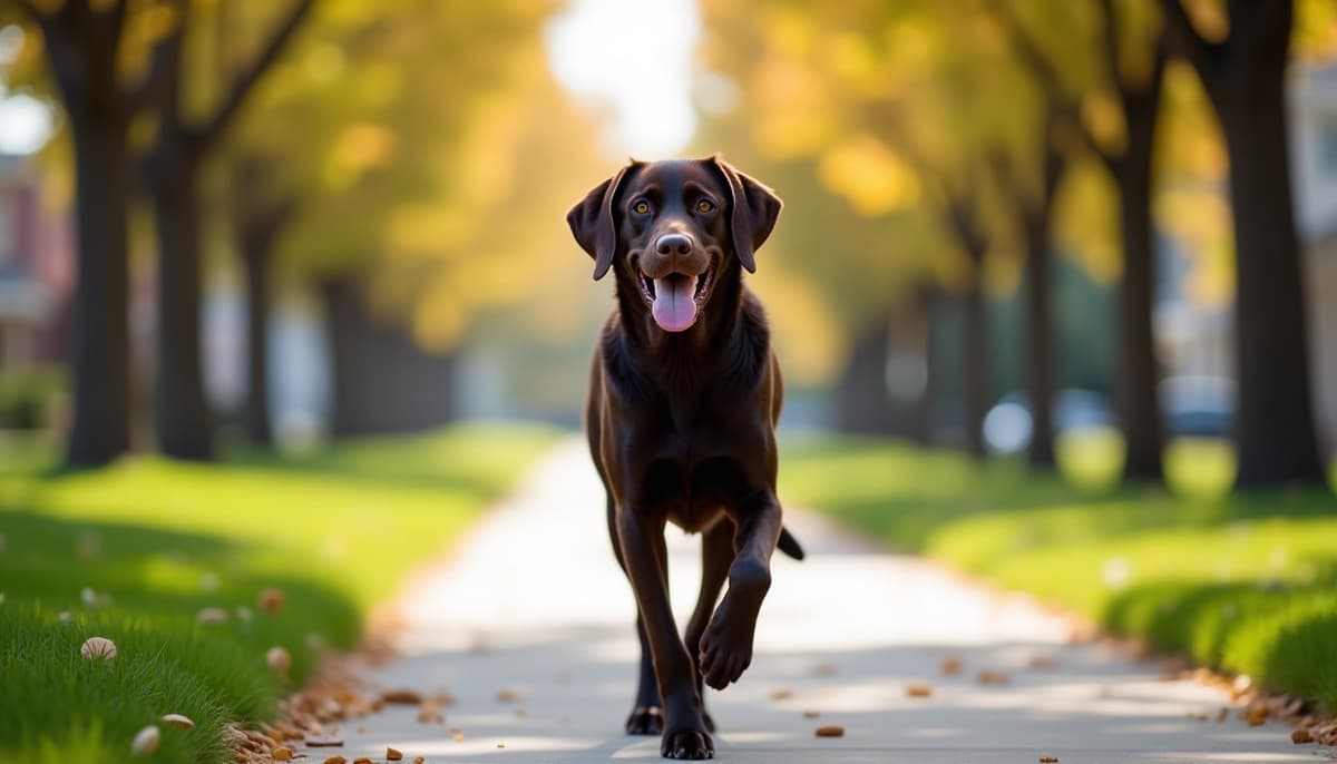 A dog on a walk — Dog Stem Cell Therapy Cost in Salt Lake City, UT (2026)