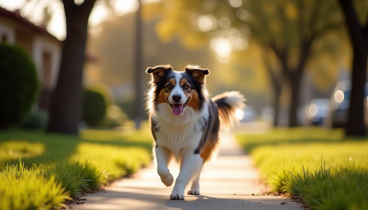 A dog on a walk — Dog Stem Cell Therapy Cost in San Antonio, TX (2026)