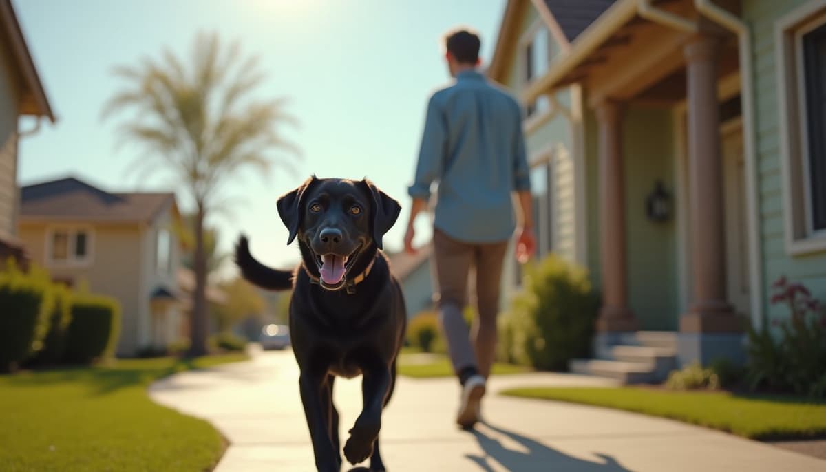 A dog on a walk — Dog Stem Cell Therapy Cost in San Jose, CA