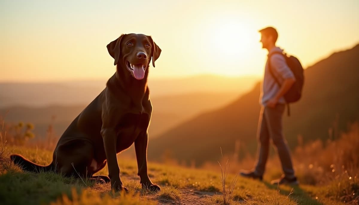 A dog on a walk — Dog Stem Cell Therapy Cost in South Bend, IN