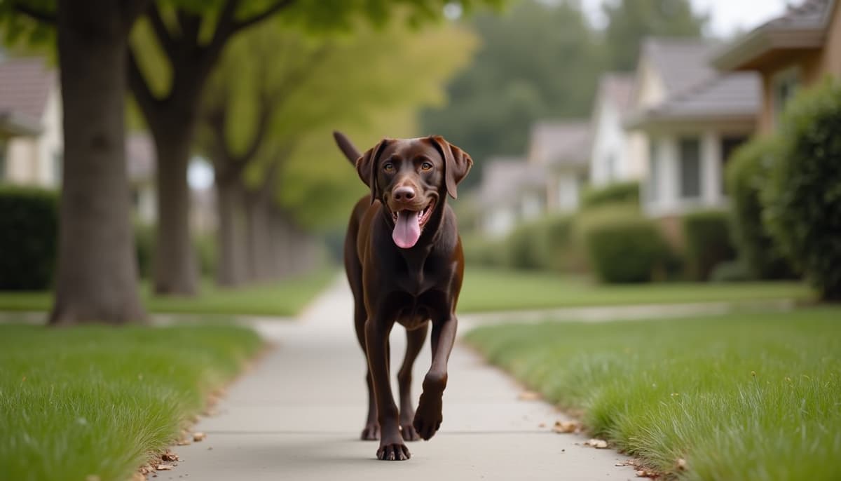 A dog on a walk — Dog Stem Cell Therapy Cost in Thousand Oaks, CA