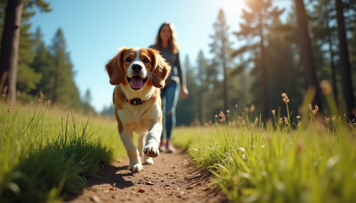 A dog on a walk — Dog Stem Cell Therapy Cost in Torrance, CA