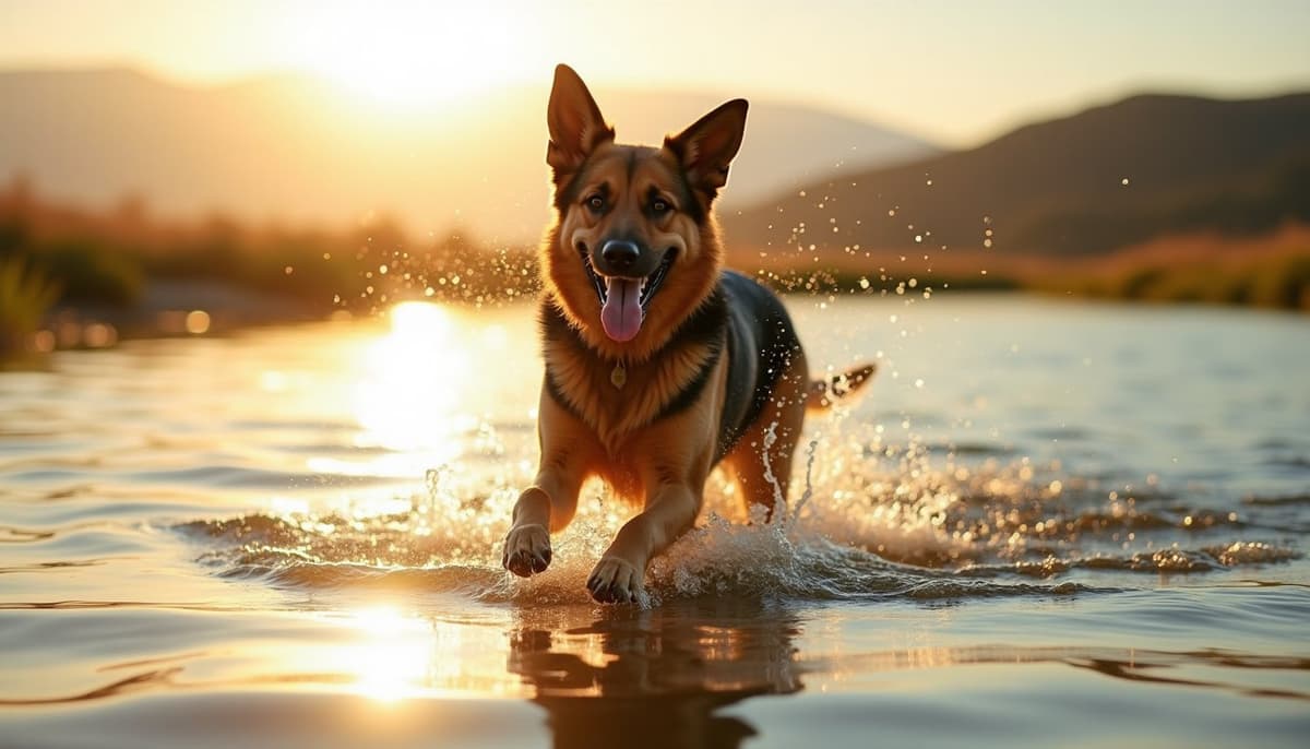A dog on a walk — Dog Stem Cell Therapy Cost in Visalia CA