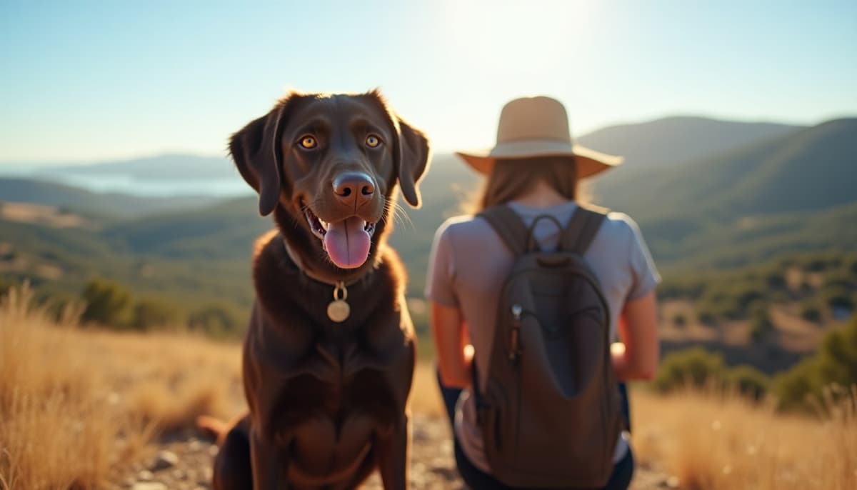 A dog on a walk — Dog Supplements in Antioch, CA
