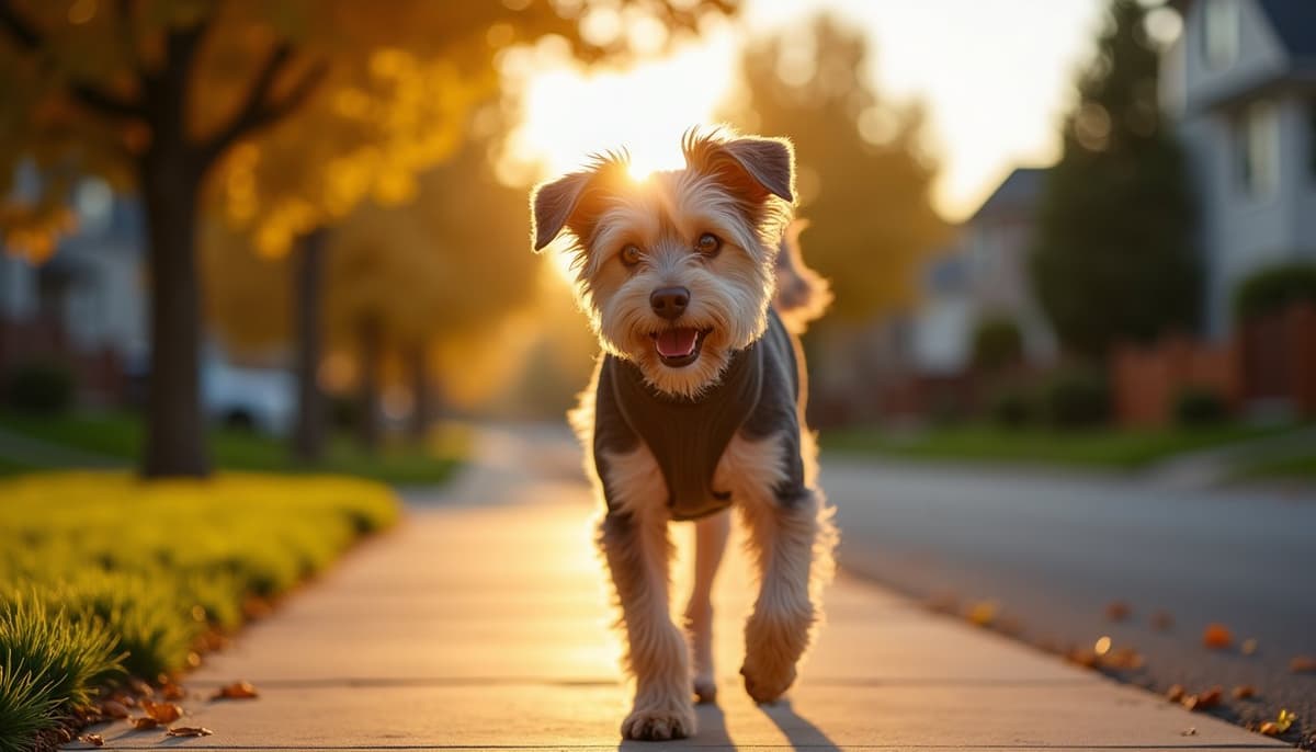 A dog on a walk — Dog Supplements in Arvada, CO