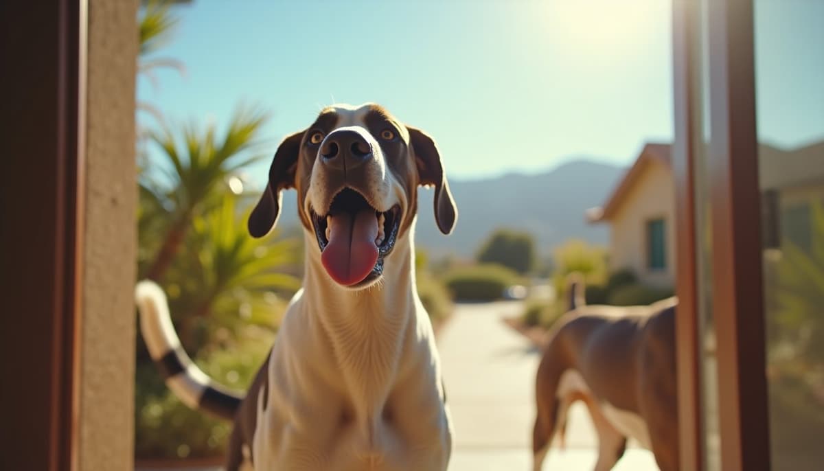 A dog on a walk — Dog Supplements in Bakersfield, CA