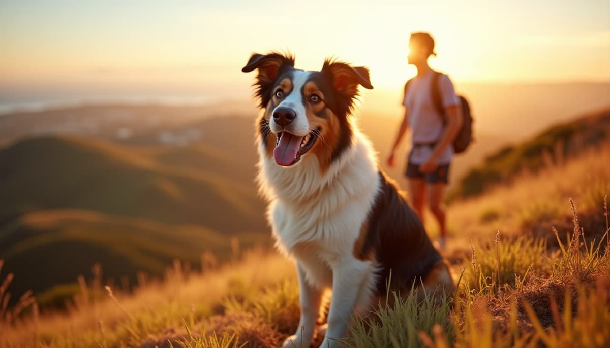 A dog on a walk — Dog Supplements in Carlsbad, CA