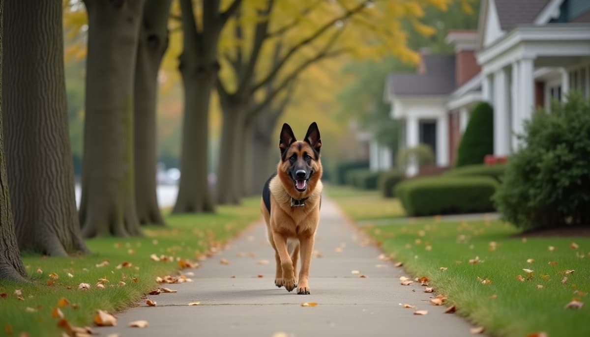A dog on a walk — Dog Supplements in Chesapeake, VA