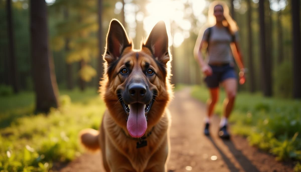 A dog on a walk — Dog Supplements in Clearwater, FL
