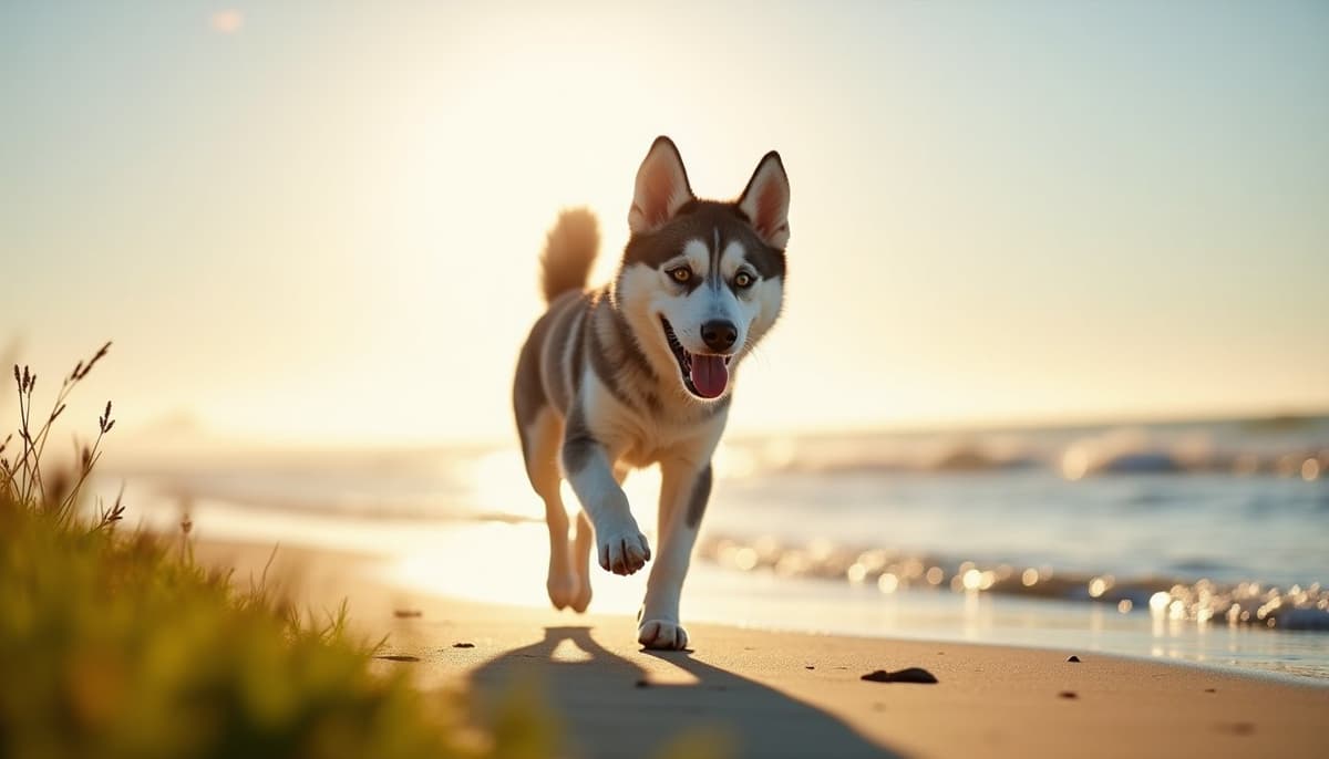 A dog on a walk — Dog Supplements in Costa Mesa, CA