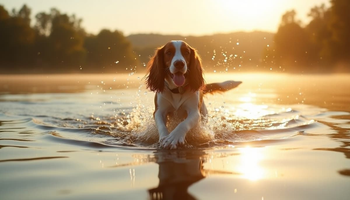 A dog on a walk — Dog Supplements in Davenport, IA