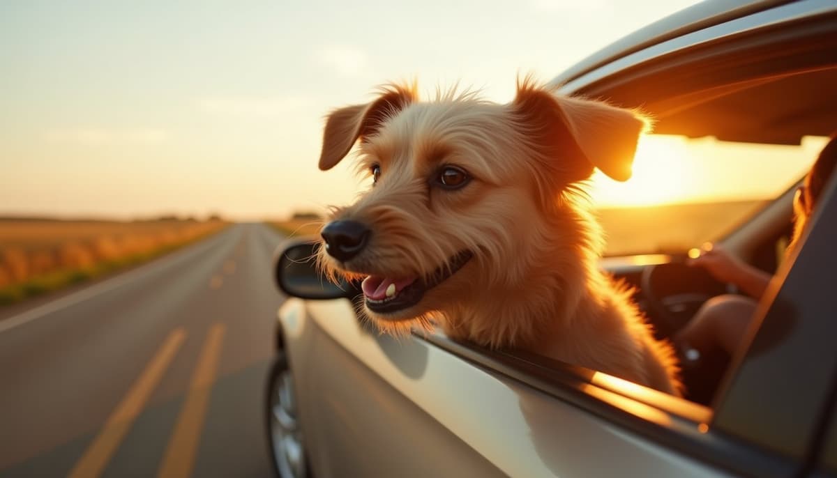 A dog on a walk — Dog Supplements in Des Moines, IA