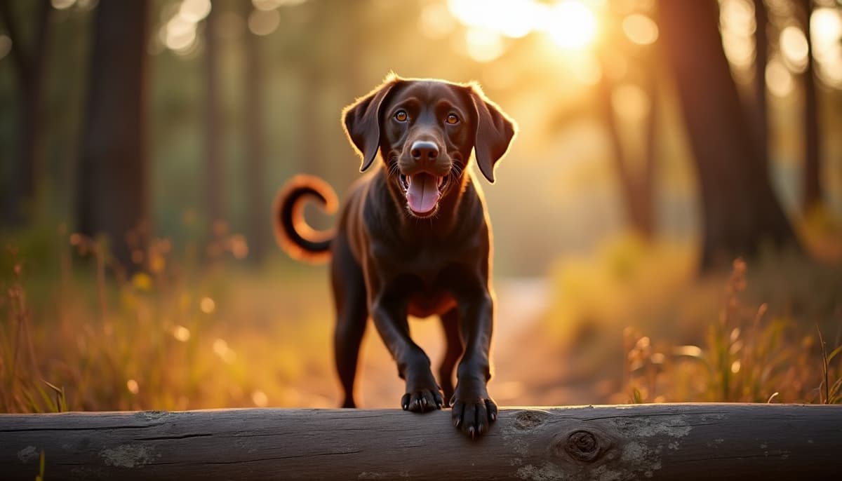 A dog on a walk — Dog Supplements in El Cajon, CA