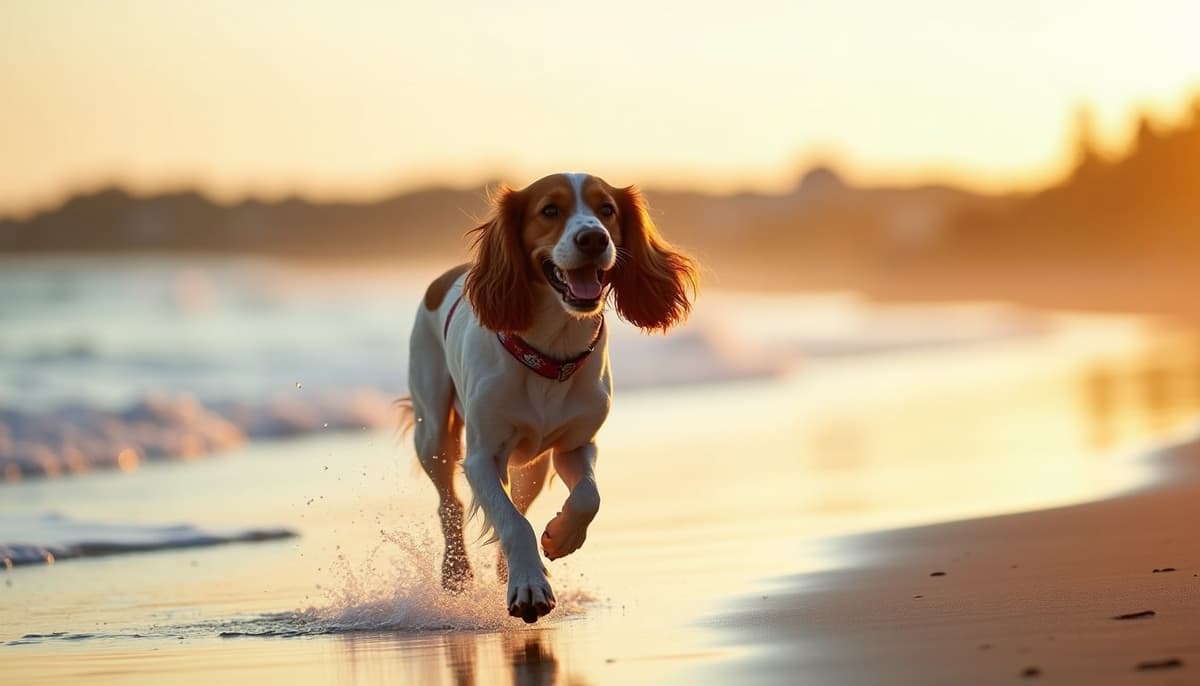A dog on a walk — Dog Supplements in Fargo, ND