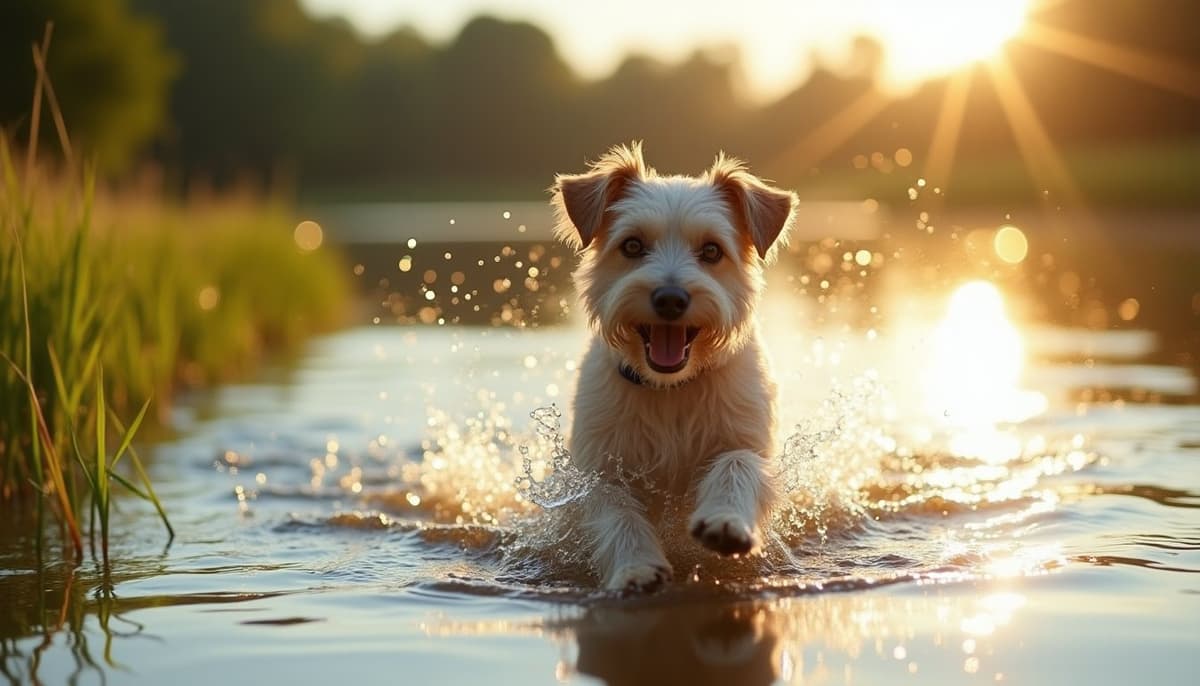 A dog on a walk — Dog Supplements in Fayetteville, AR