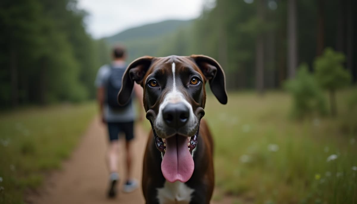 A dog on a walk — Dog Supplements Fort Collins CO