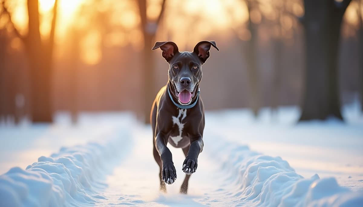 A dog on a walk — Dog Supplements in Fort Wayne, IN