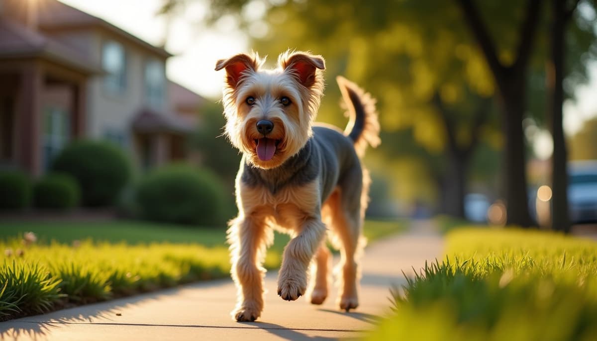 A dog on a walk — Dog Supplements in Frisco, NC