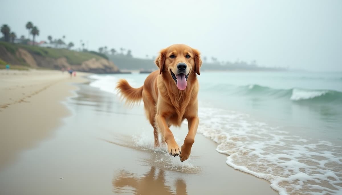 A dog on a walk — Dog Supplements in Fullerton, CA