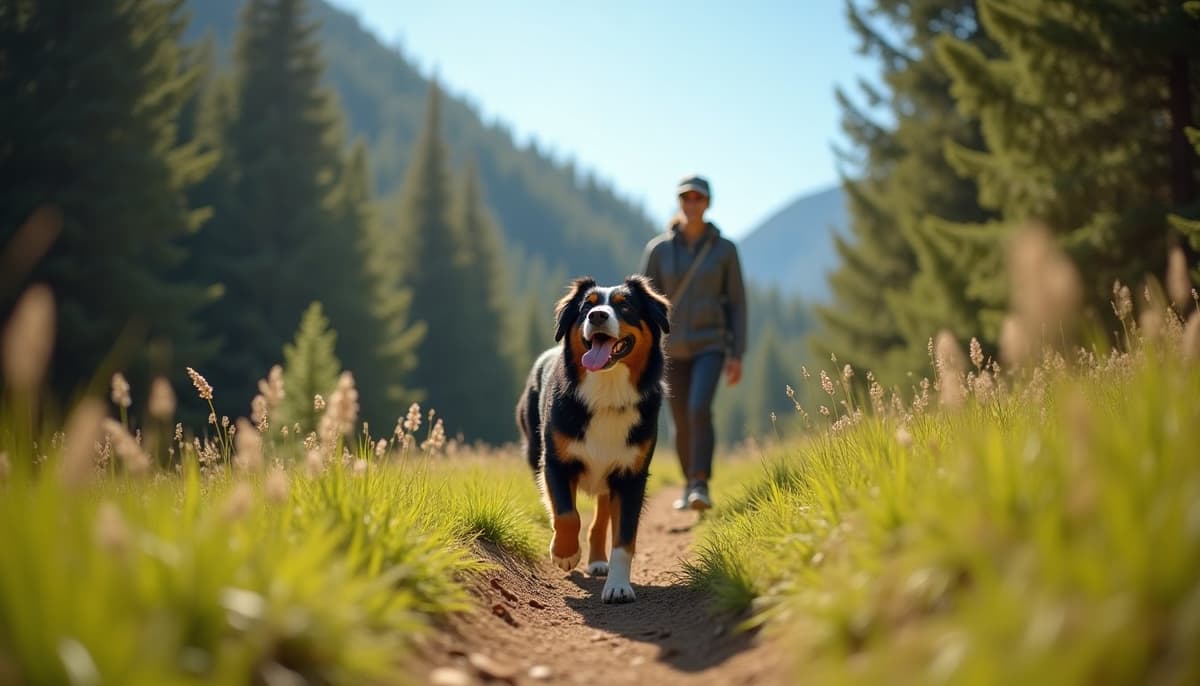 A dog on a walk — Dog Supplements Independence KS