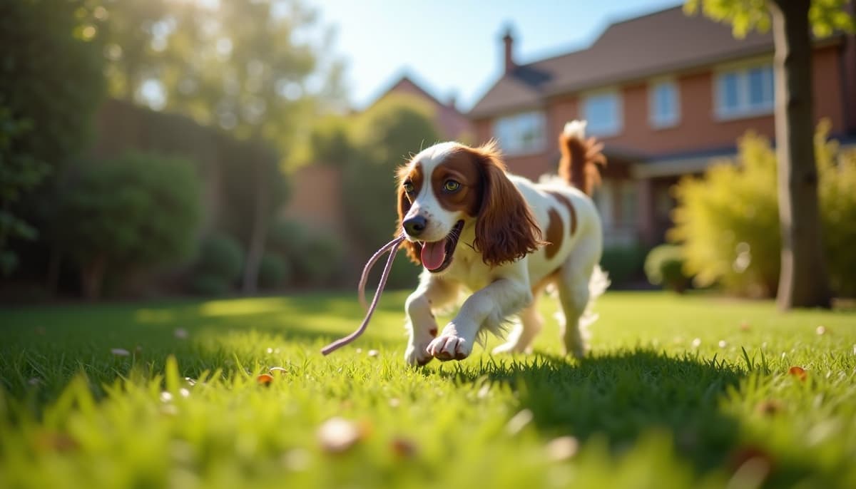 A dog on a walk — Dog Supplements in Inglewood, CA