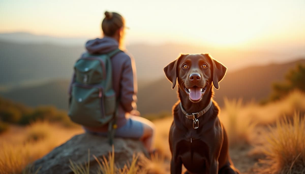 A dog on a walk — Dog Supplements in Lafayette, LA