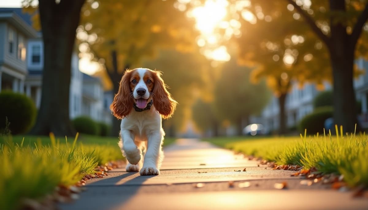 A dog on a walk — Dog Supplements in Lowell, MA