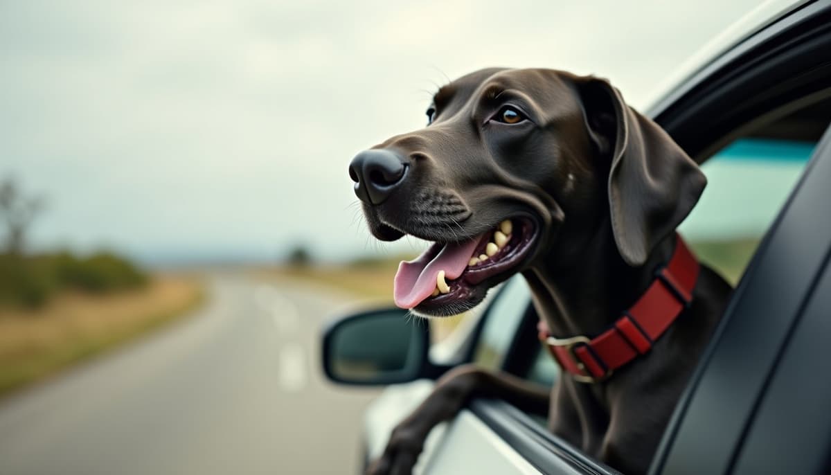 A dog on a walk — Dog Supplements in McAllen, TX