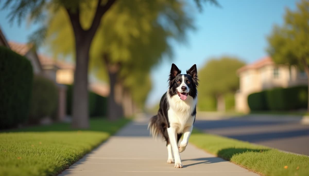 A dog on a walk — Dog Supplements in Mesa, AZ