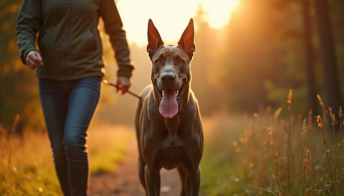 A dog on a walk — Dog Supplements in Montgomery, AL