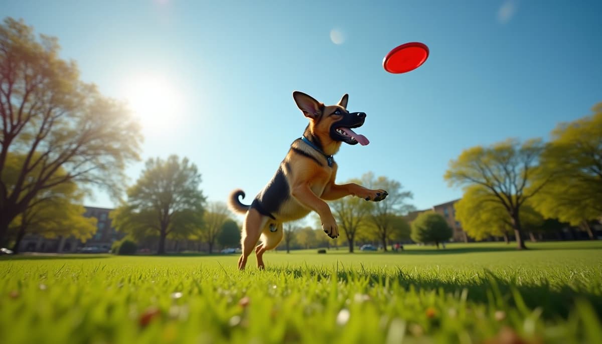 A dog on a walk — Dog Supplements in Naperville, IL