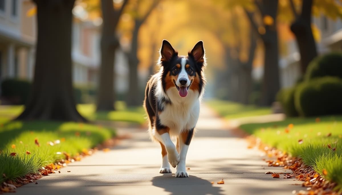 A dog on a walk — Dog Supplements Norman OK