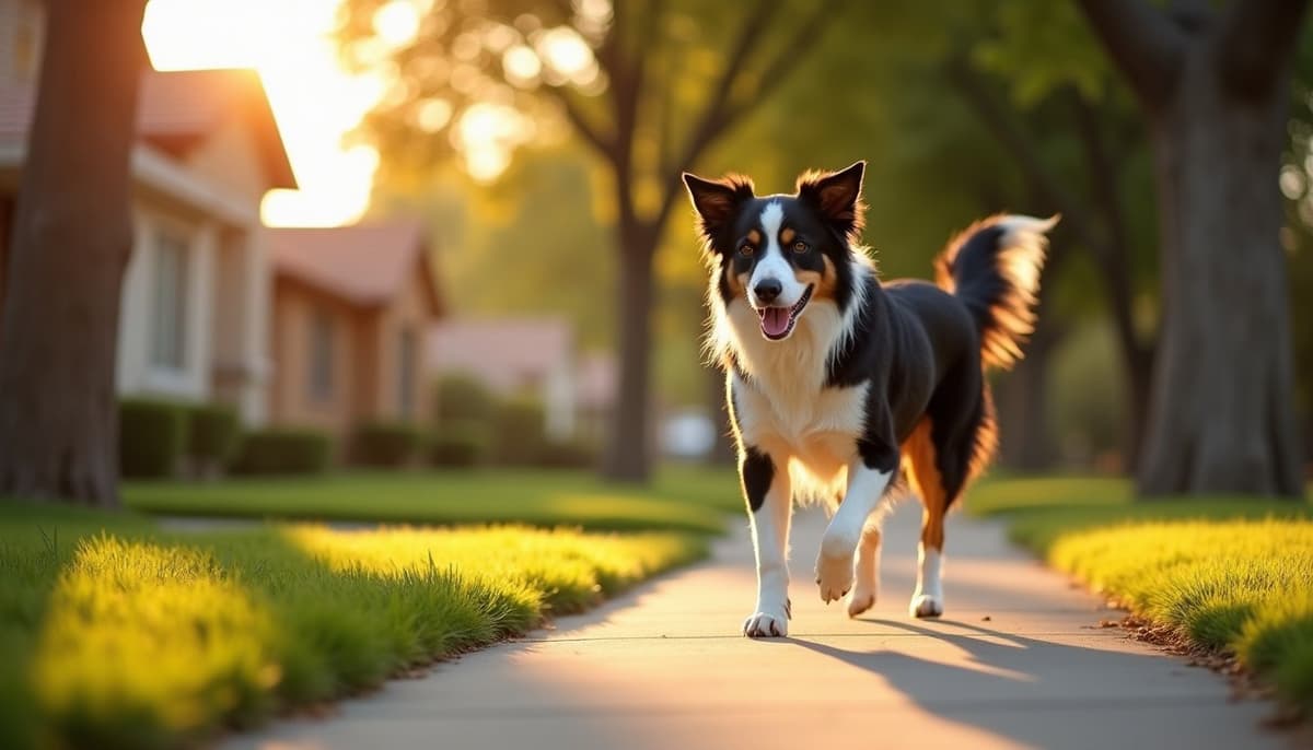A dog on a walk — Dog Supplements in Peoria, IL