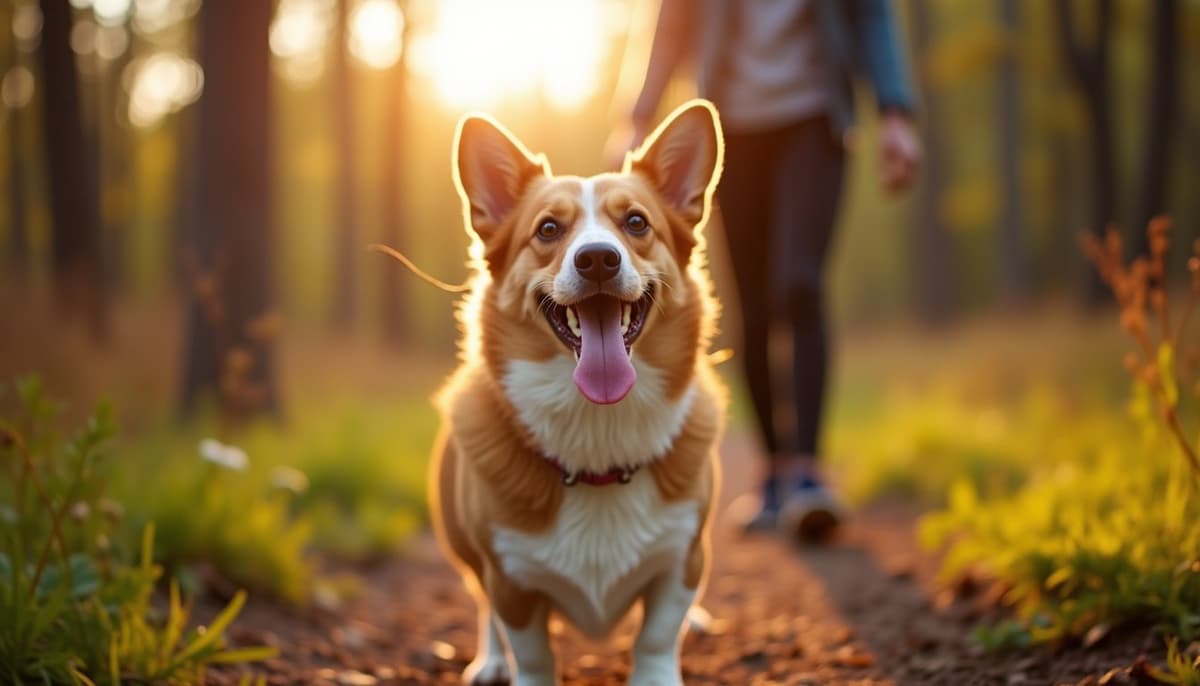 A dog on a walk — Dog Supplements in Philadelphia, PA