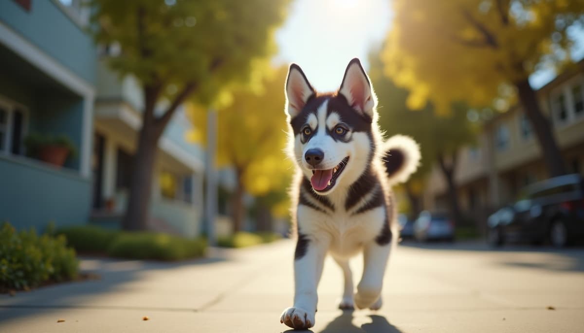 A dog on a walk — Dog Supplements in San Francisco, CA