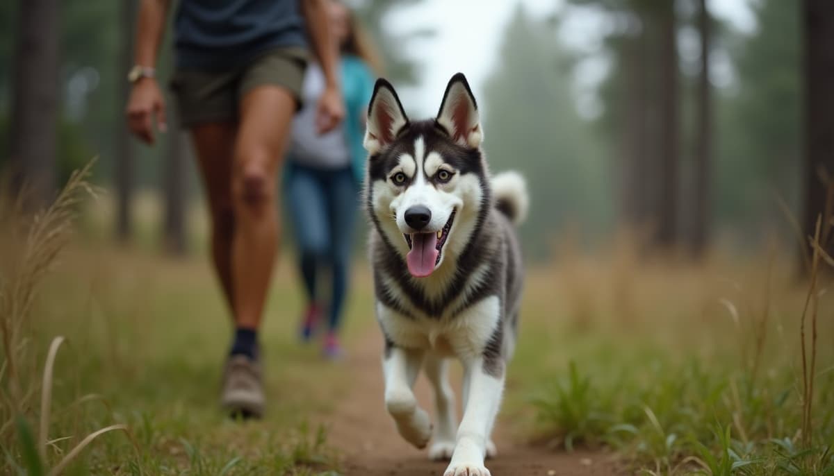 A dog on a walk — Dog Supplements in Simi Valley, CA