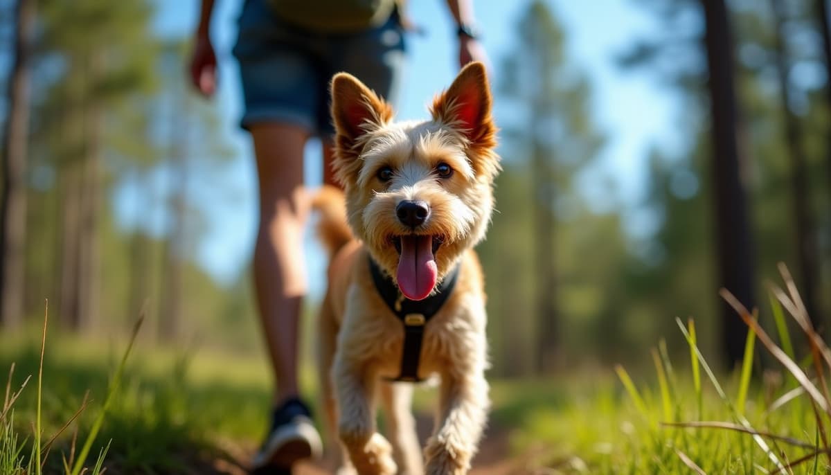A dog on a walk — Dog Supplements in South Bend, IN