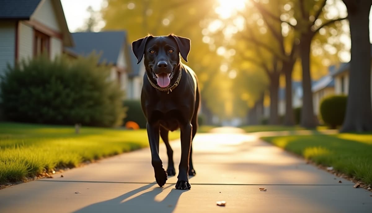 A dog on a walk — Dog Supplements in Spokane, WA